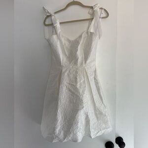 David’s Bridal White Mini Dress